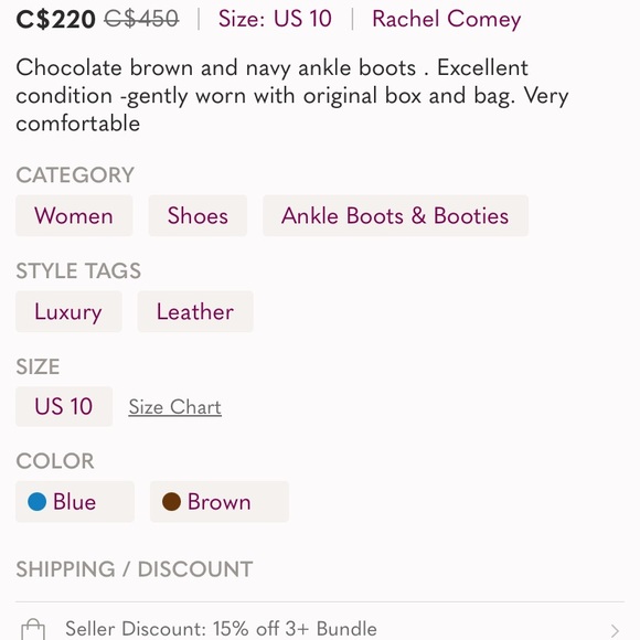 Beautiful nearly new Rachel Comey boots with box and dust bag - Picture 7 of 7